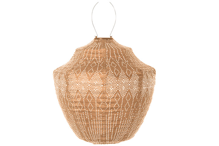 solcellslanterna i aprikos från lumiz