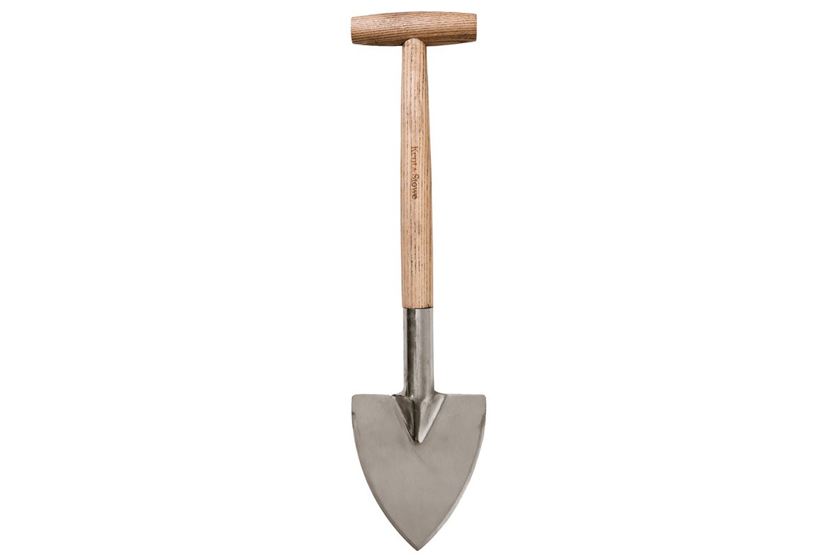 Kent & Stowe perennspade 54 cm med smalt, spetsigt blad i rostfritt stål.