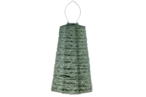 Solcellslanterna Lumiz Mandela mellangrön lampskärm 28 cm.