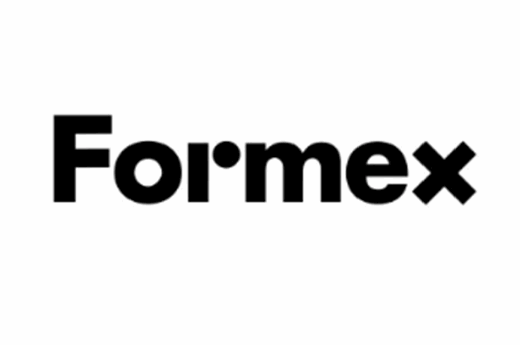 Produktbild av Formex-logotypen i svart mot vit bakgrund, används vid evenemang hos Classicum.