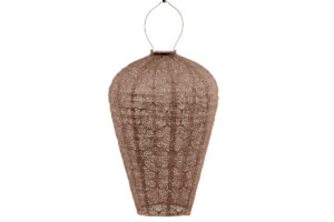 Solcellslanterna Lumiz Fiore Mocha Mousse Ballong XL 30 cm.
